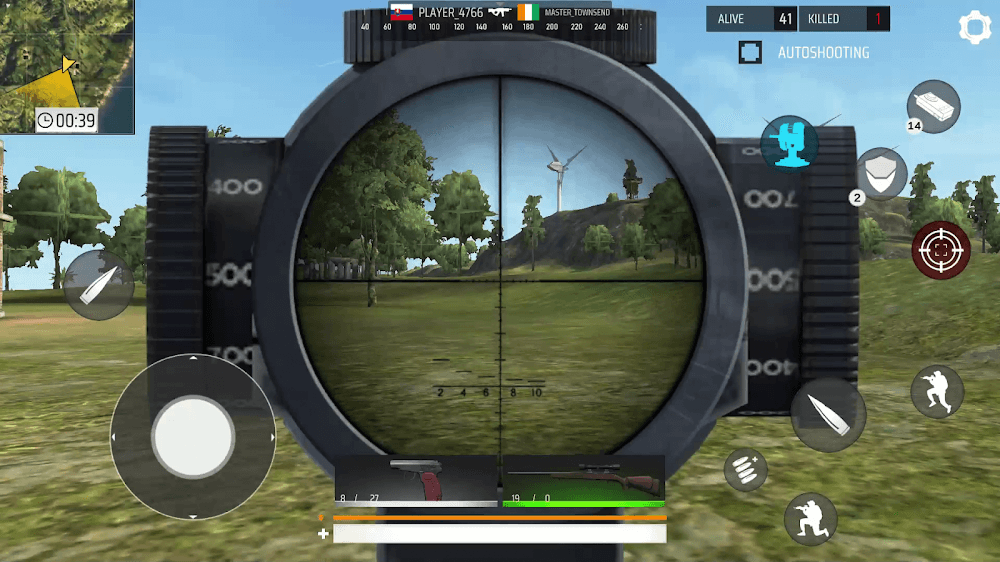 Captura de pantalla de jugabilidad 2 de Battle Royale Fire Prime Free