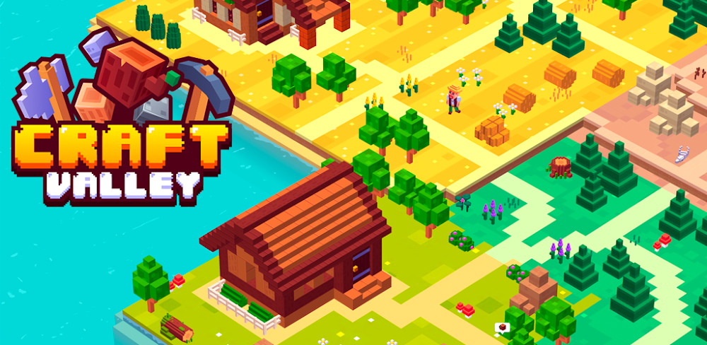 Craft Valley: Building Game captura de pantalla 1