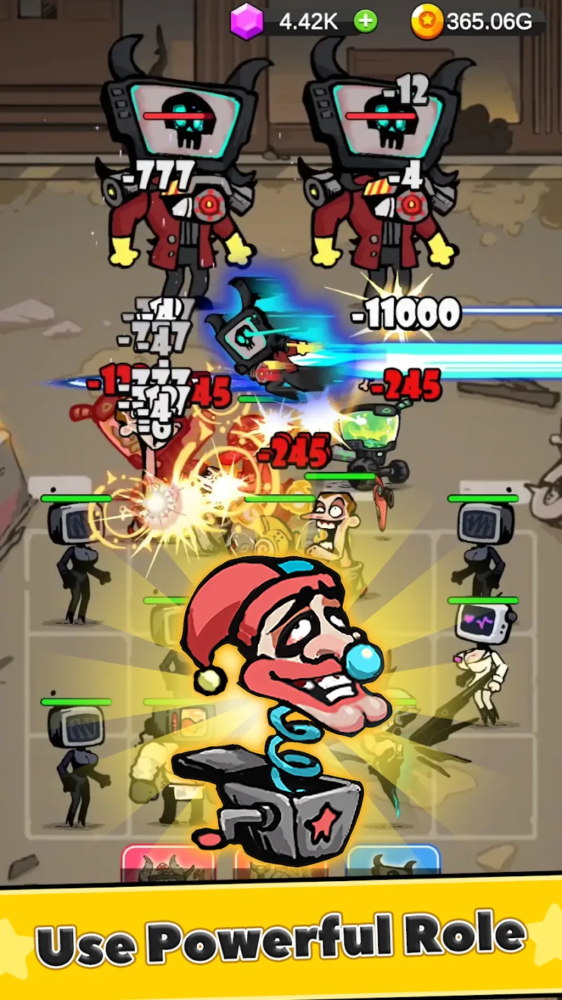 Captura de pantalla del juego de Battle Warriors: Juego de Estrategia 3