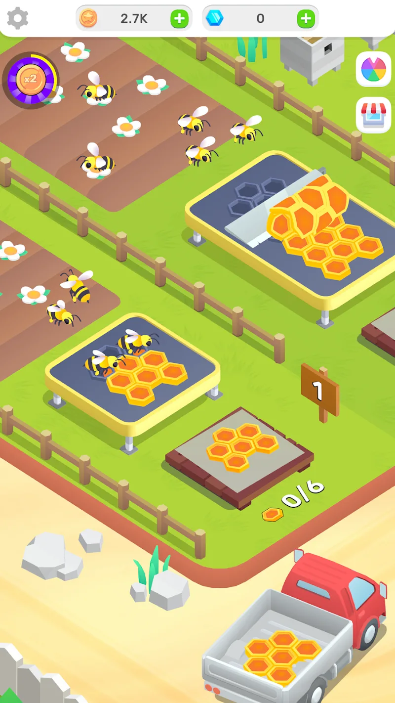 Bee Farm: Idle Tycoon captura de pantalla 2
