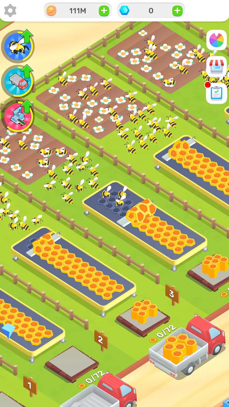 Bee Farm: Idle Tycoon captura de pantalla 3