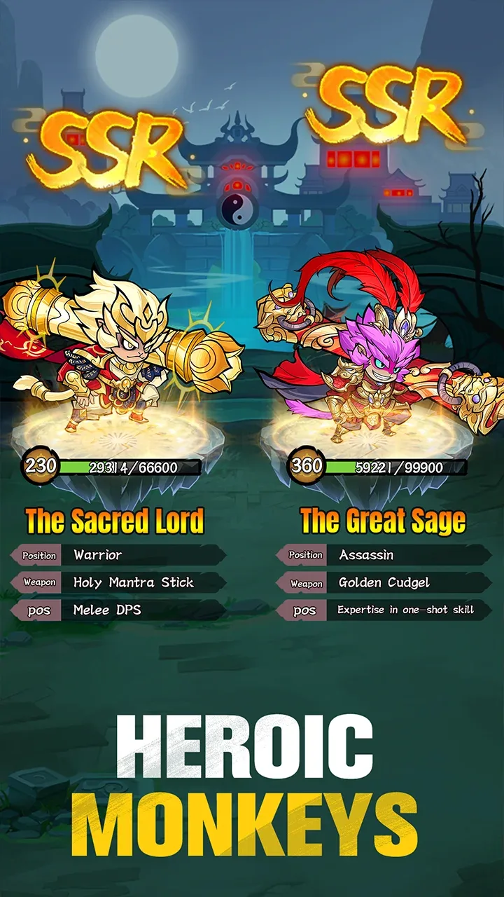 Black Legend: Monkey Demon vista previa de la lista de héroes 3