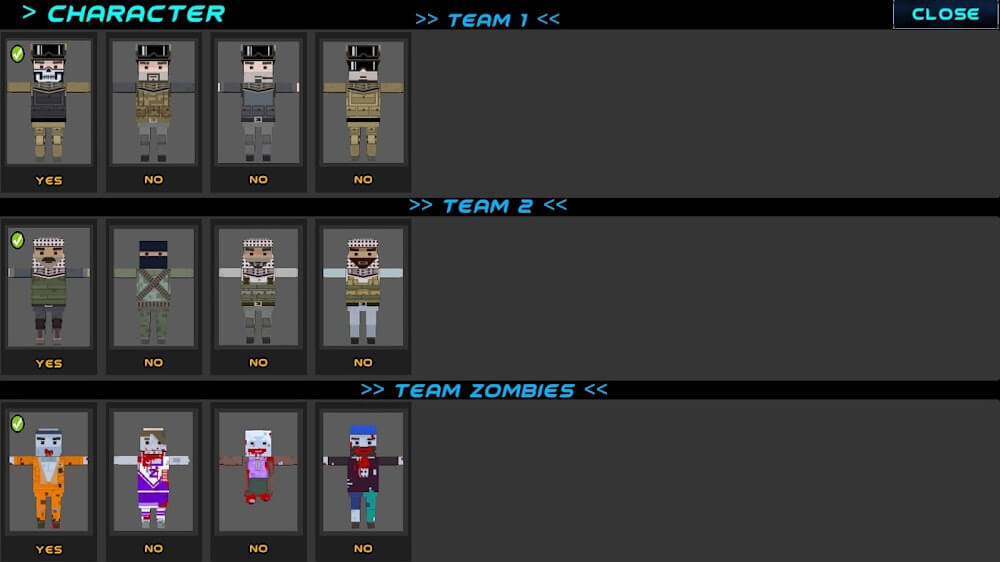 Captura de pantalla del juego Blocky Gun Warfare Zombie 7