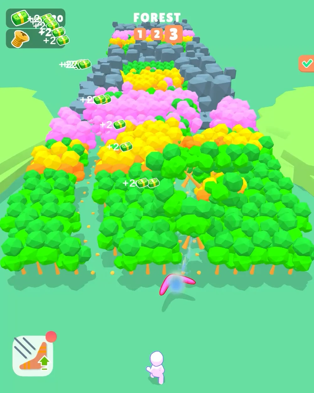 Capture d'écran 6 du gameplay de Boomerang Throw: Cutting