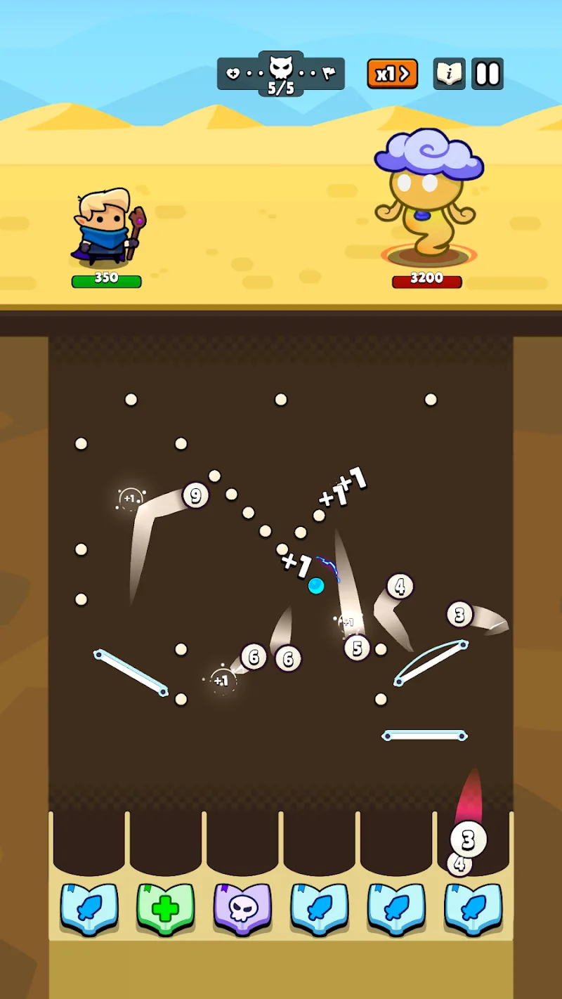 Captura de pantalla 5 de Bounce Hero: Pachinko Dungeon