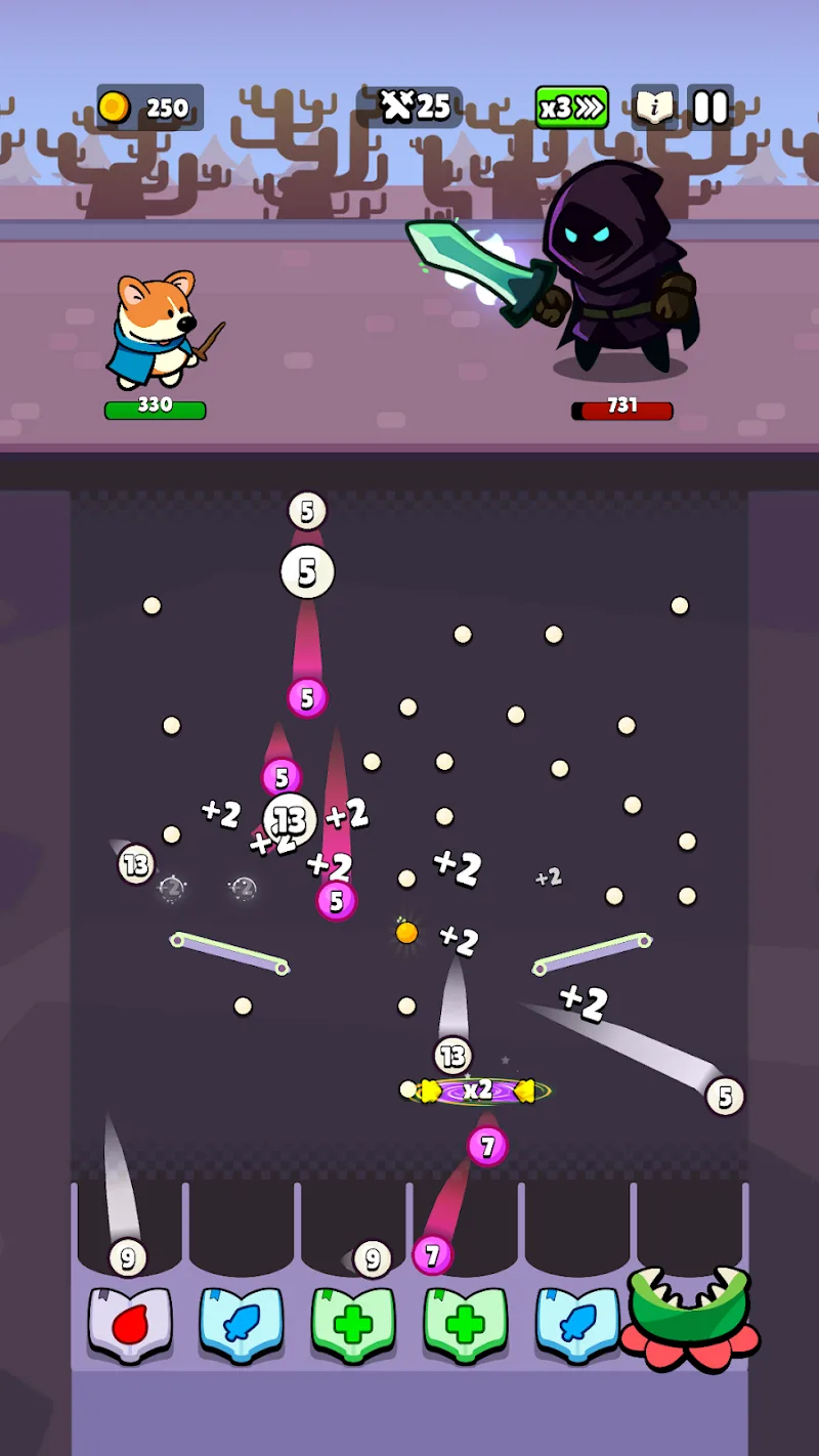 Captura de pantalla 3 de Bounce Hero: Pachinko Dungeon