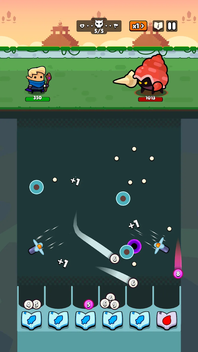 Captura de pantalla 6 de Bounce Hero: Pachinko Dungeon