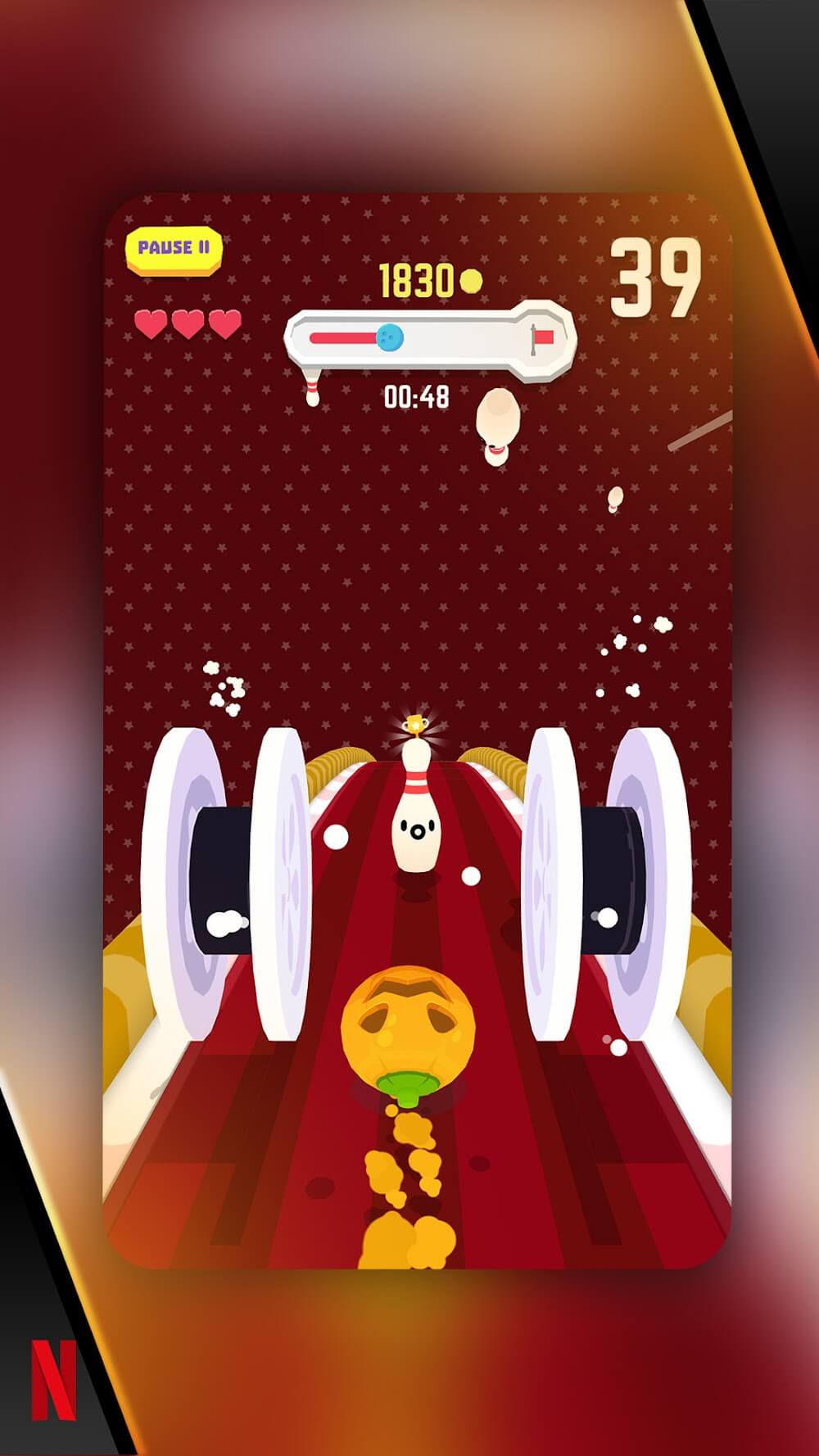 Captura de pantalla del juego Bowling Ballers 3