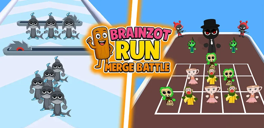 Captura de pantalla 1 de Brainzot Run: Merge Battle