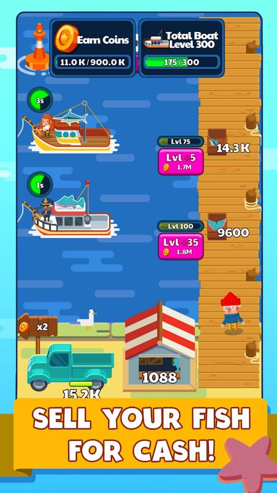 Idle Fishing Story Captura de pantalla 2