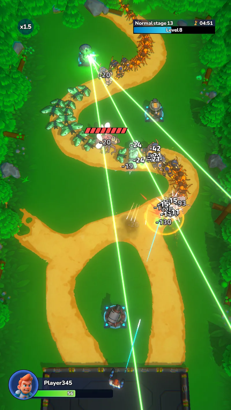 Captura de pantalla 2 de Bugs Attack Tower Defence