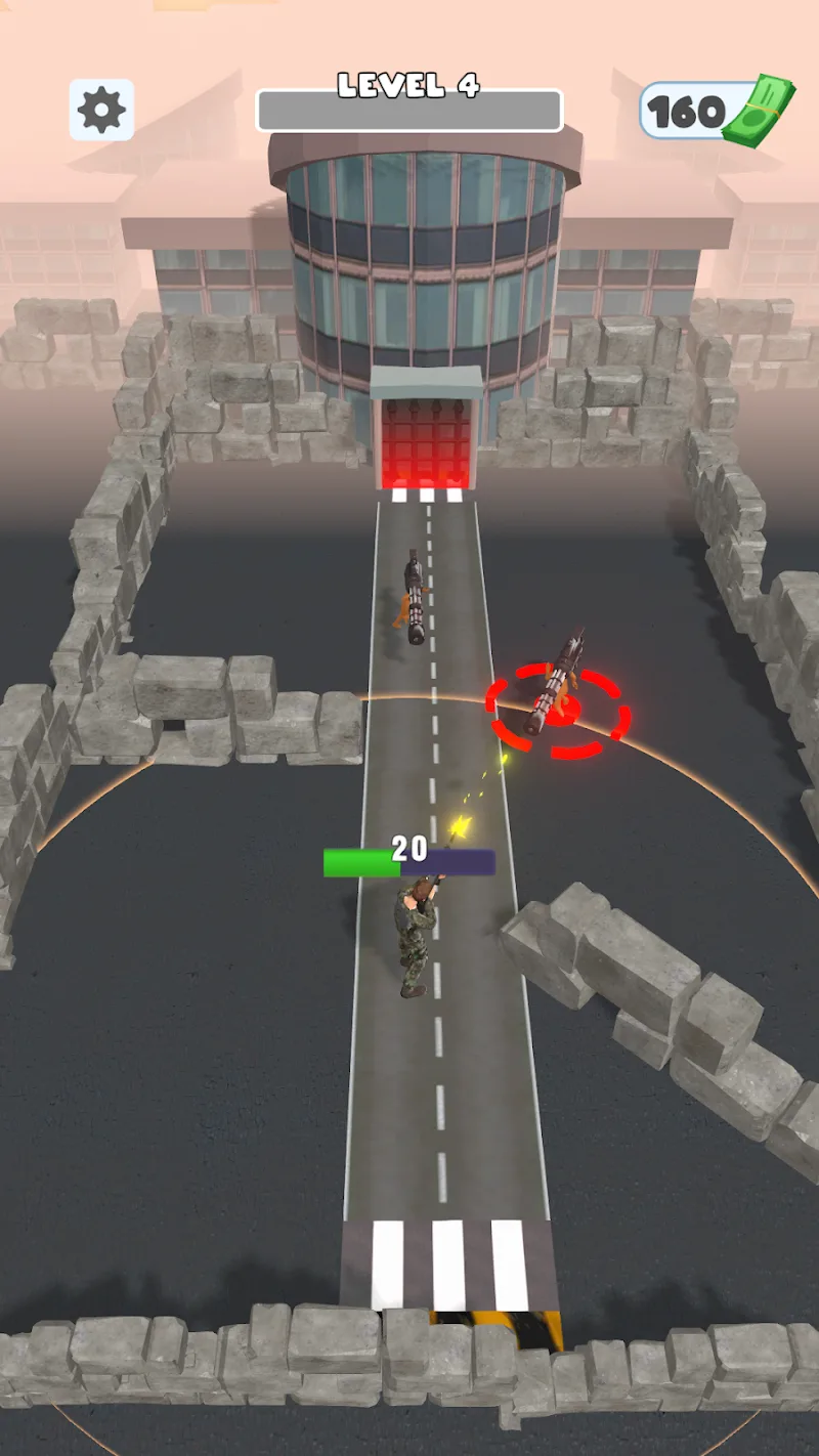 Capture d'écran de gameplay de Bullet Dodger 4