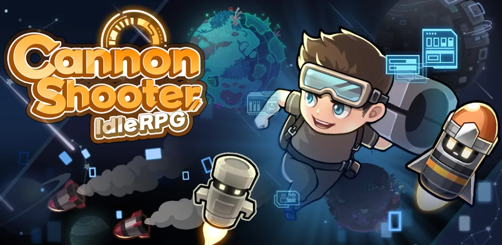 Aperçu du gameplay de Cannon Shooter: Dot Idle RPG 1