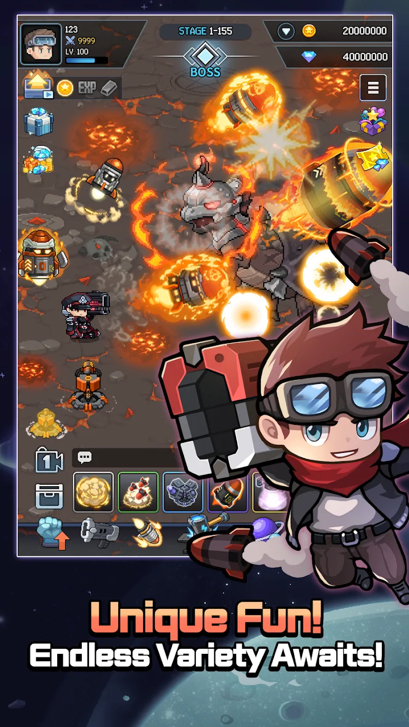 Aperçu du gameplay de Cannon Shooter: Dot Idle RPG 5