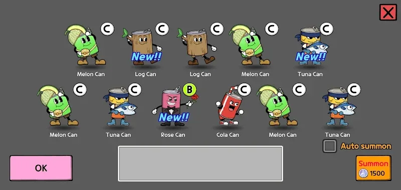 Preview dalam game Canned Heroes 5