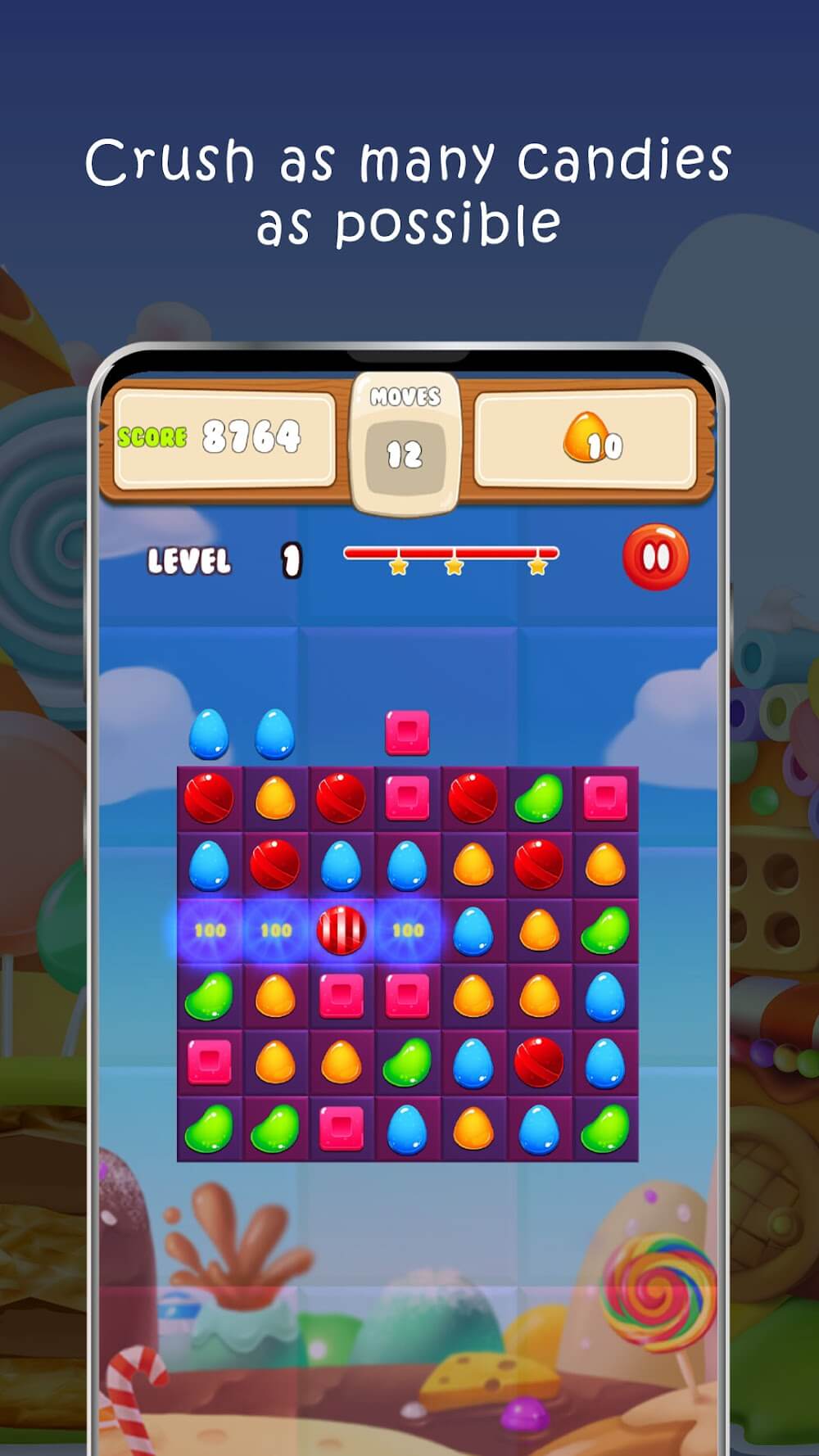 Candy Heroes Mania captura de pantalla del juego 5