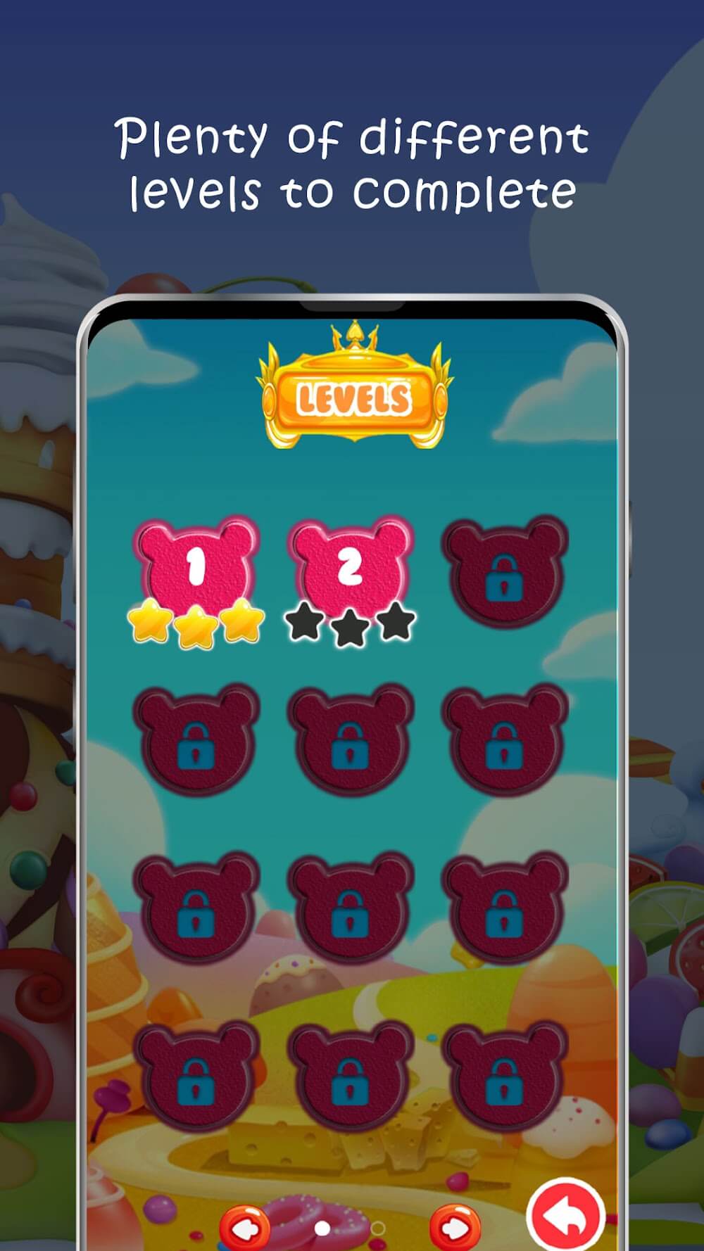 Candy Heroes Mania captura de pantalla del juego 3