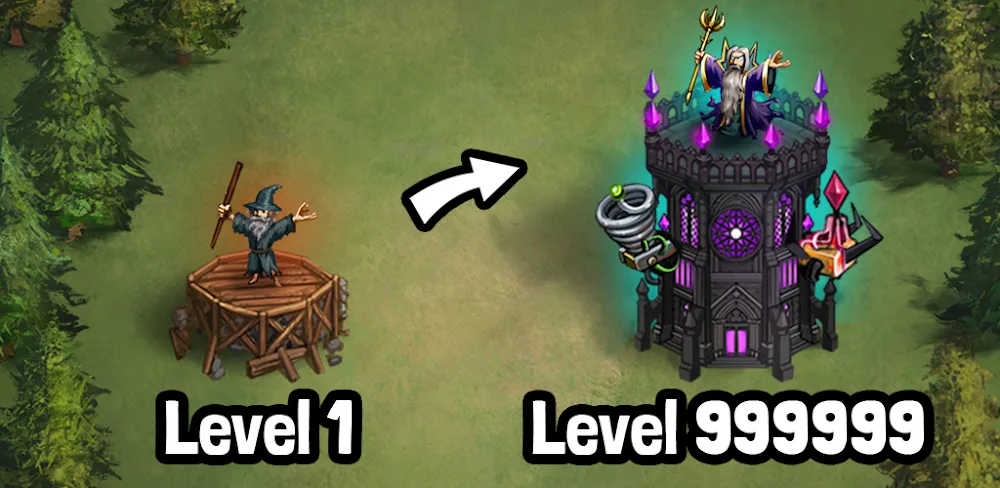 Evil Tower - Idle Defense TD: Screenshot 1
