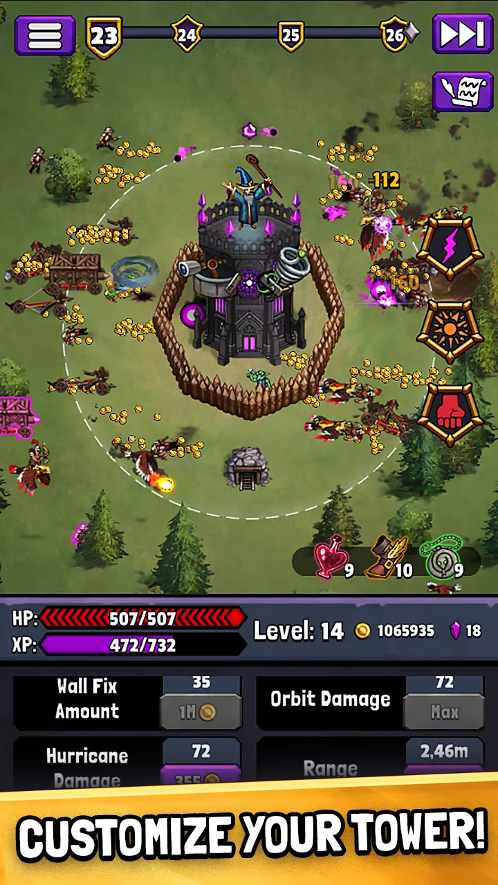 Evil Tower - Idle Defense TD: Screenshot 3
