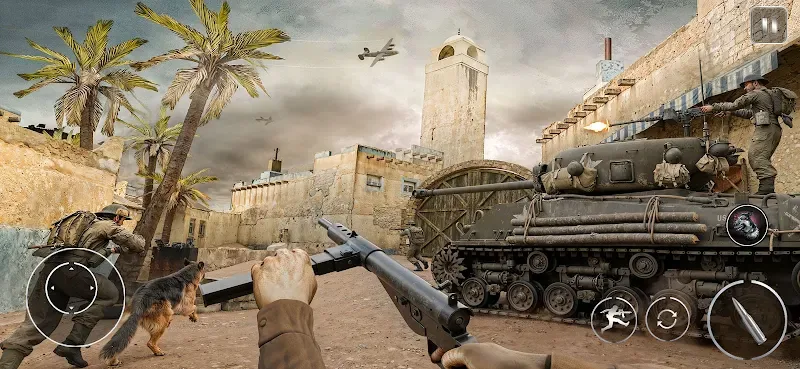 Call Of Courage WW2 Shooting captura de pantalla 6
