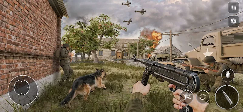 Call Of Courage WW2 Shooting captura de pantalla 3