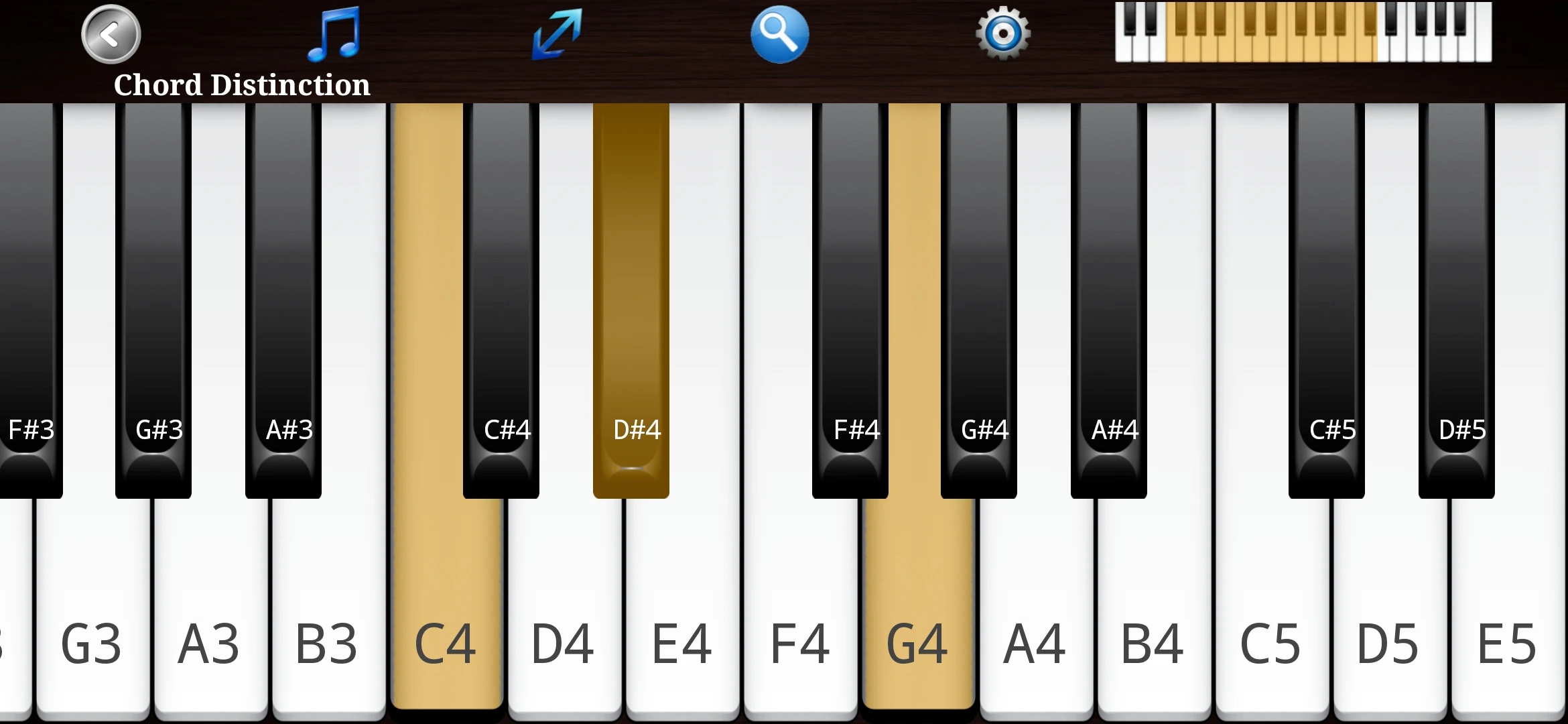 Captura de pantalla 1 de Piano Ear Training