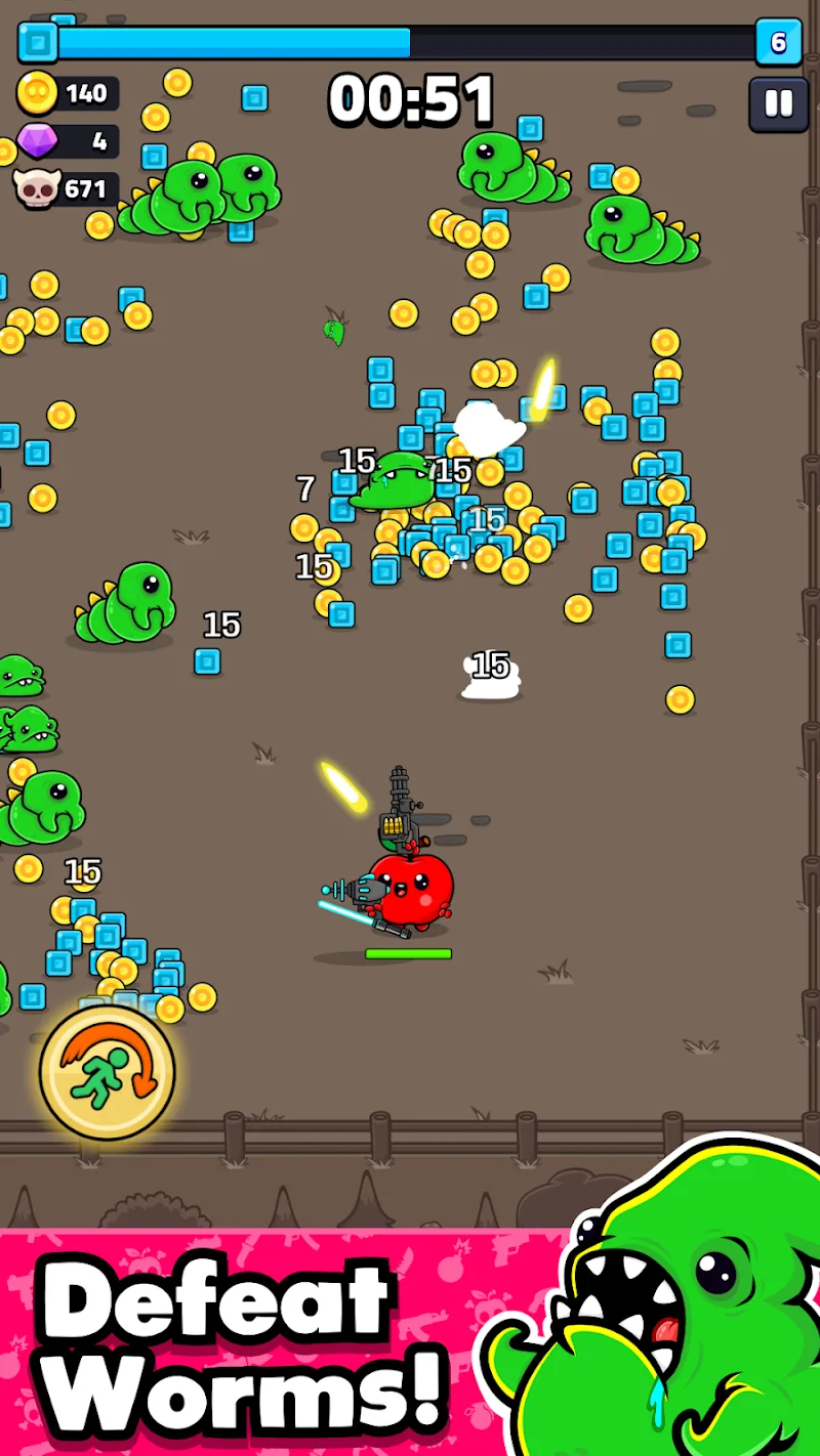 Imagen de juego de Apple Grapple: Survivor 3