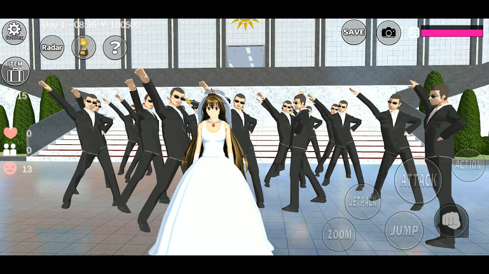 Captura de pantalla de SAKURA School Simulator 3