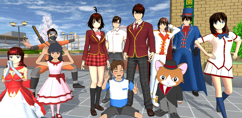 Captura de pantalla de SAKURA School Simulator 1