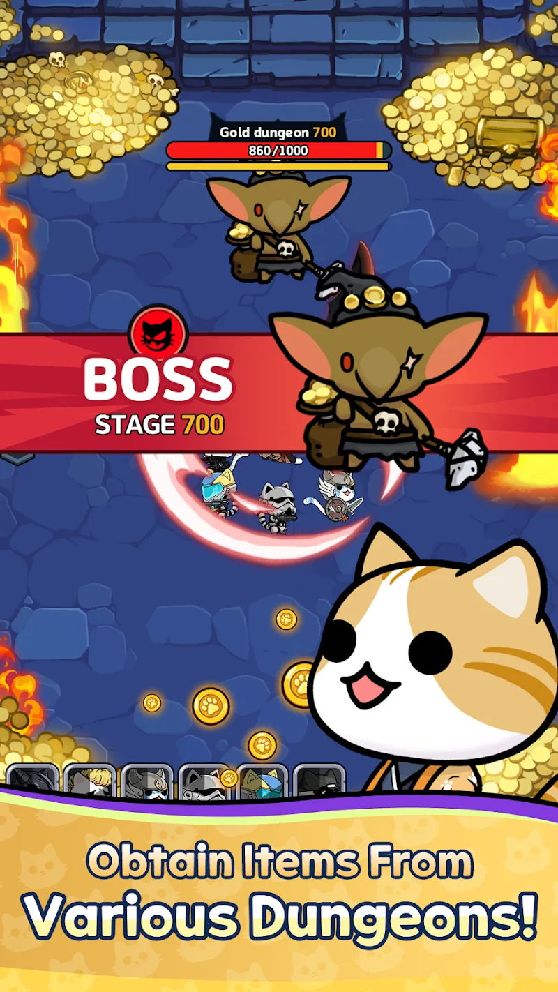 Cat Fortress: Idle Defense capture d'écran 6