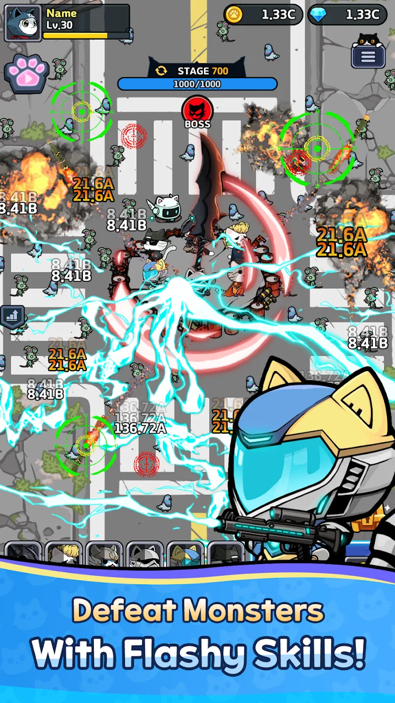 Cat Fortress: Idle Defense capture d'écran 2
