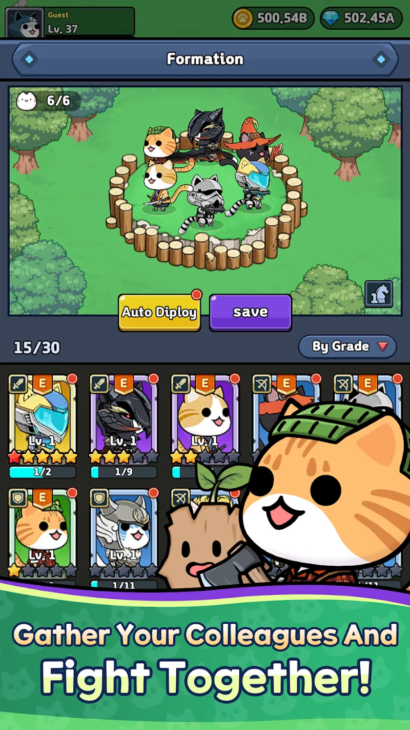 Cat Fortress: Idle Defense capture d'écran 5
