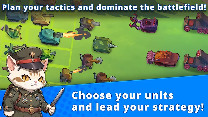 Captura de pantalla 2 del juego Cat Commanders: Tank Wars