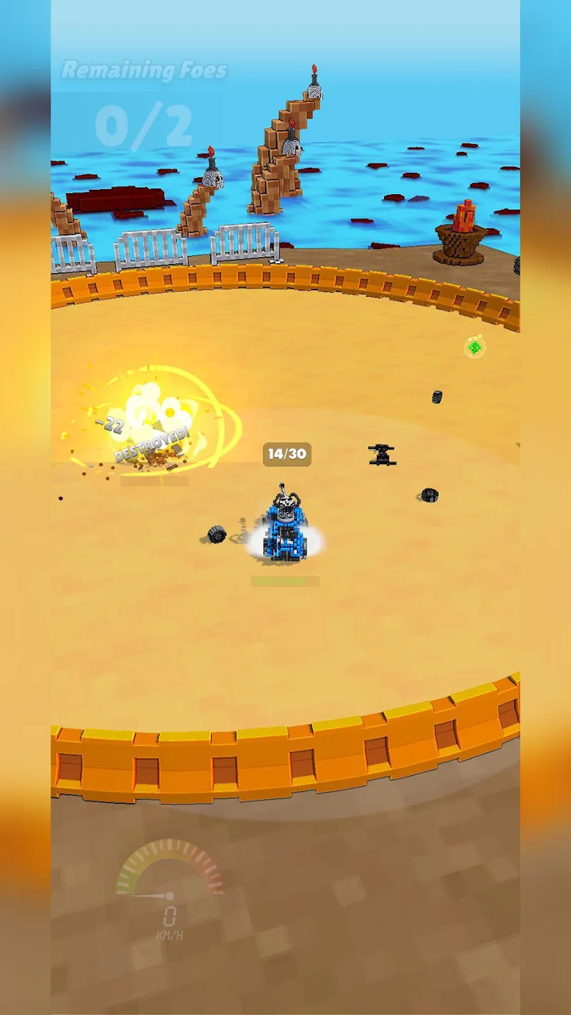 Captura de pantalla 6 de Cars Battle - Voxel Edition