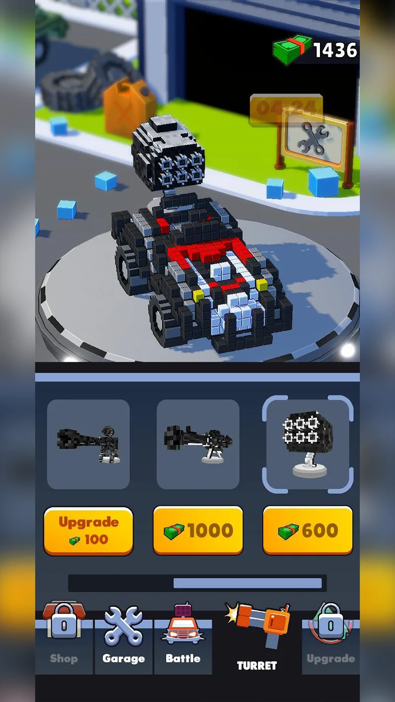 Captura de pantalla 4 de Cars Battle - Voxel Edition