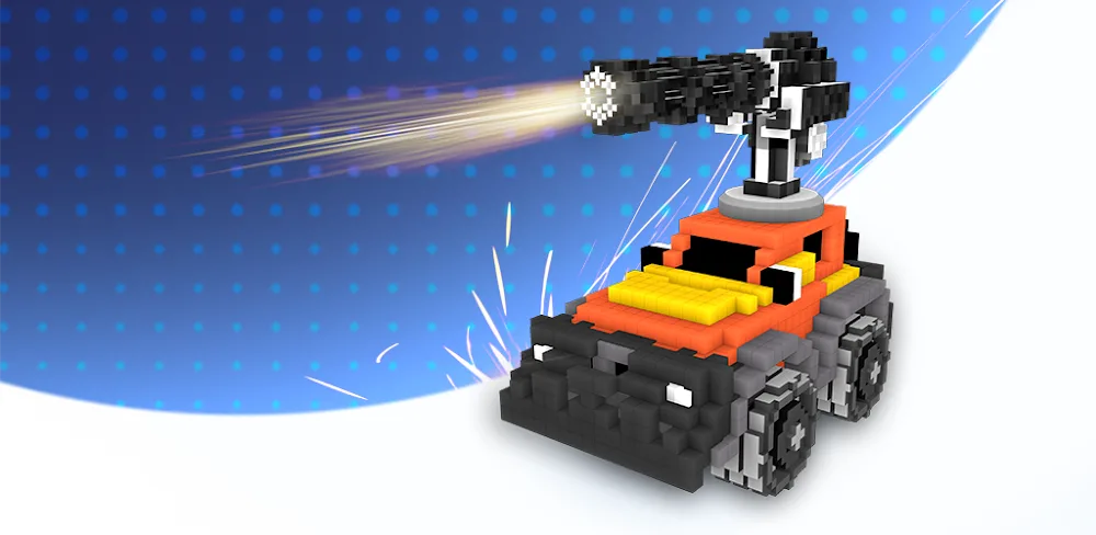 Captura de pantalla 1 de Cars Battle - Voxel Edition