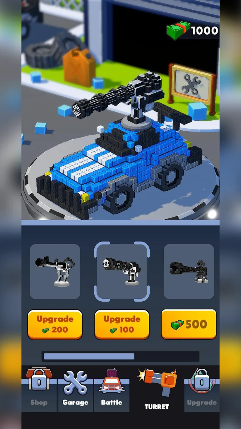 Captura de pantalla 2 de Cars Battle - Voxel Edition