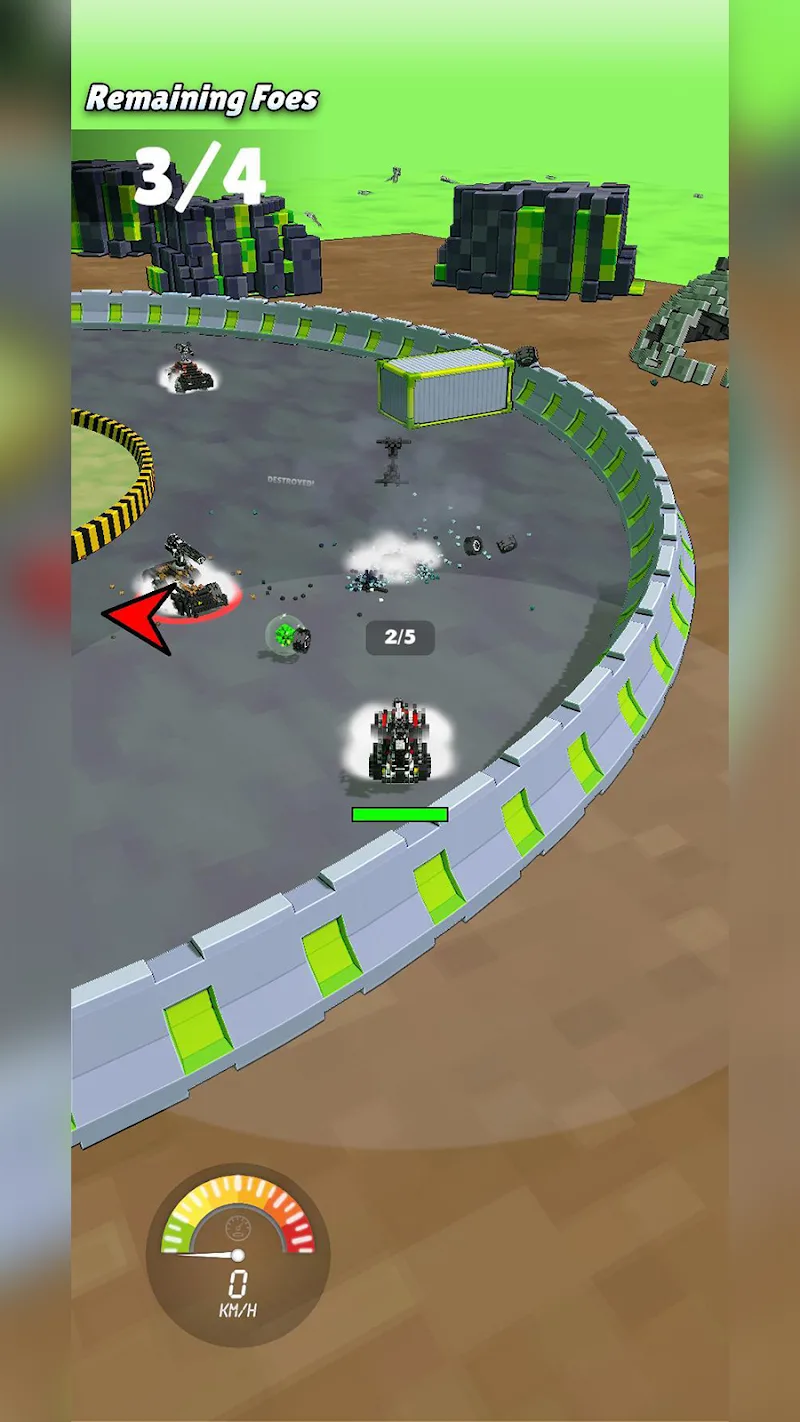 Captura de pantalla 5 de Cars Battle - Voxel Edition
