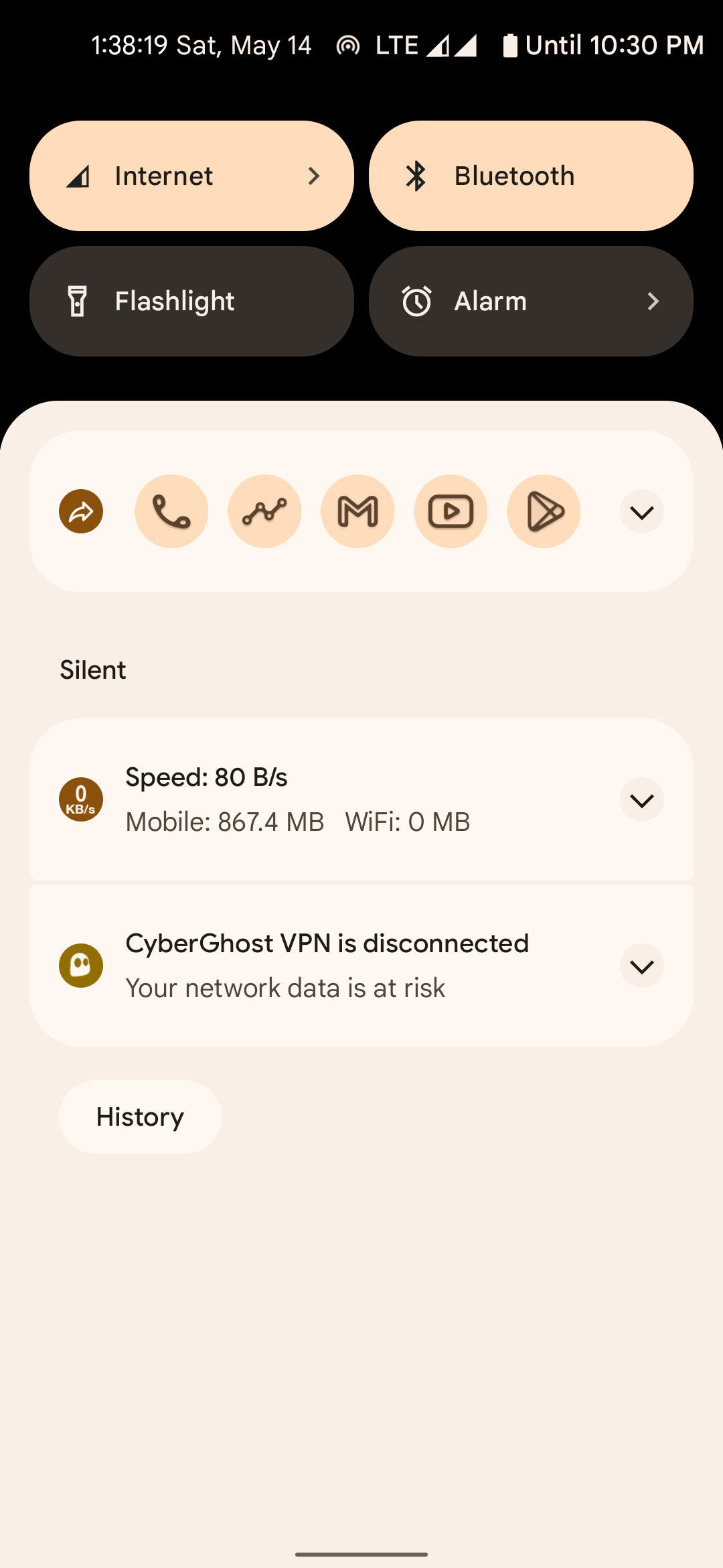 Notification Shortcuts captura 2