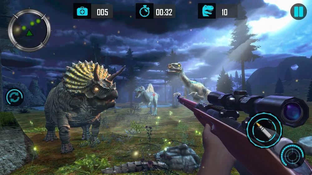 Screenshot 3 do gameplay de Real Dino Hunting Gun Games