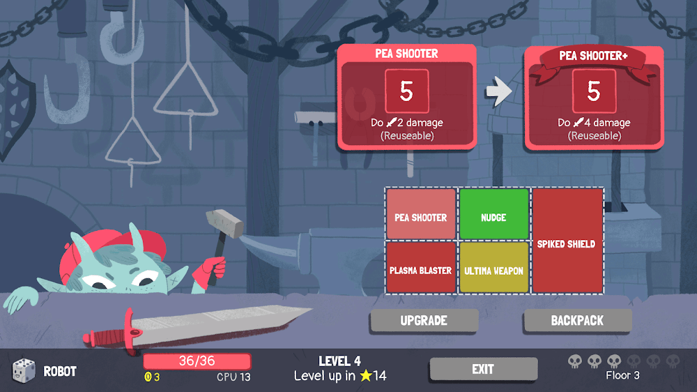 Capture d'écran Dicey Dungeons 3
