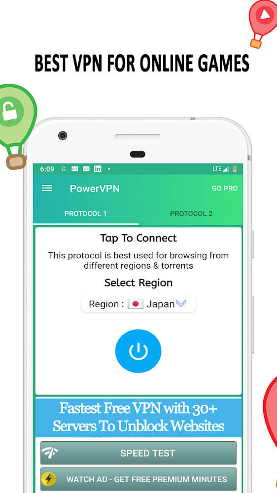 Capture d'écran Power VPN 4