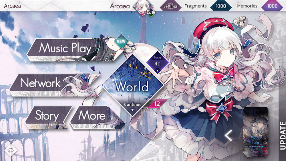 Captura de pantalla de Arcaea 2