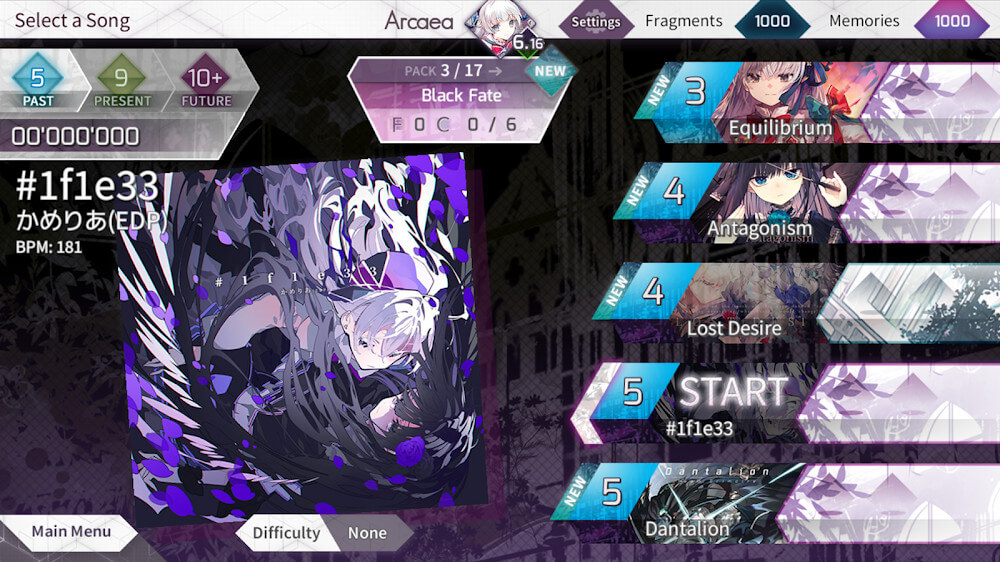 Captura de pantalla de Arcaea 3