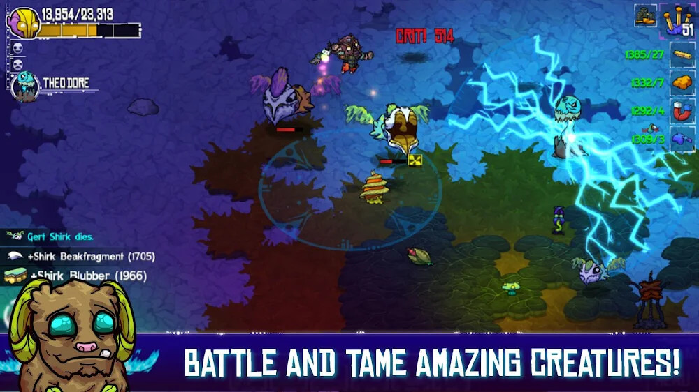 Captura de pantalla del juego Crashlands 3