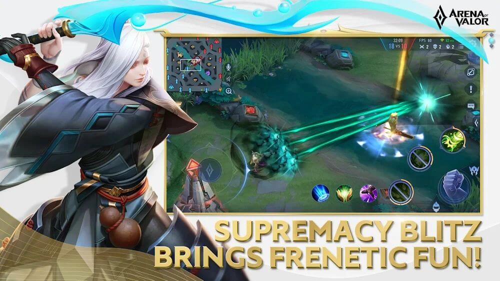 Captura de pantalla de la jugabilidad de Arena of Valor 3