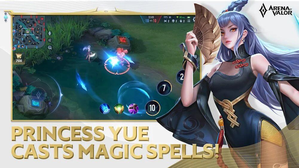 Captura de pantalla de la jugabilidad de Arena of Valor 2