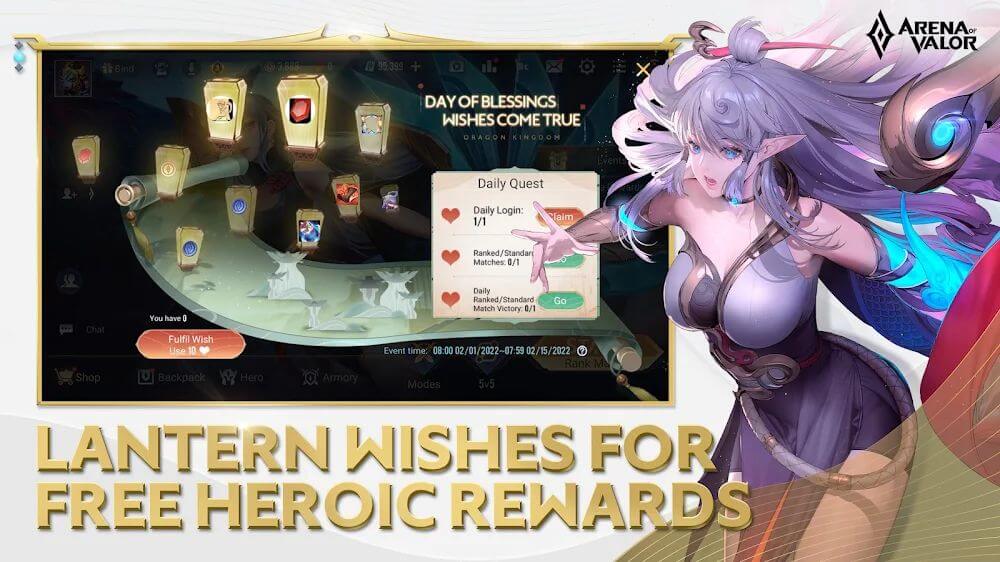 Captura de pantalla de la jugabilidad de Arena of Valor 5