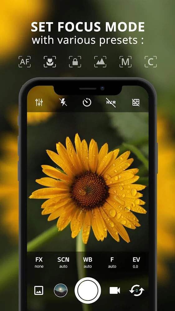 Captura de pantalla de la app ProCam X 4