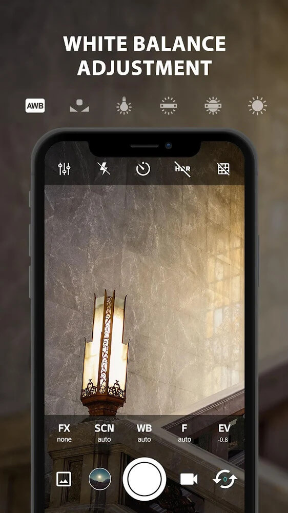 Captura de pantalla de la app ProCam X 6